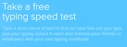 Example of a text block on www.ratatype.com-typing-test