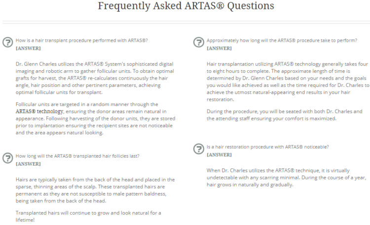 Frequently Asked Questions screenshot