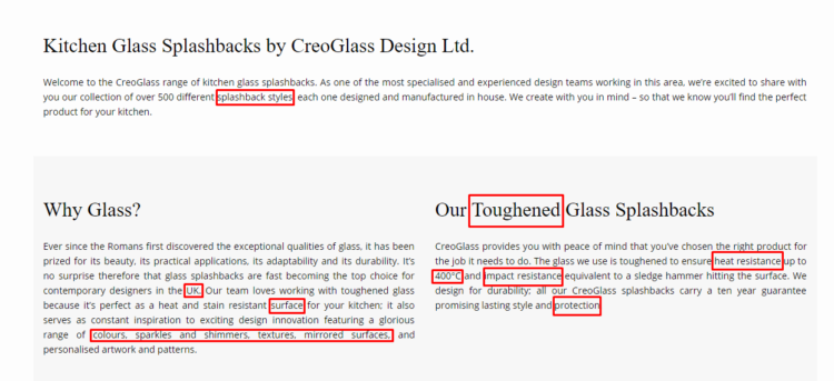 Content of Creoglass.co.uk