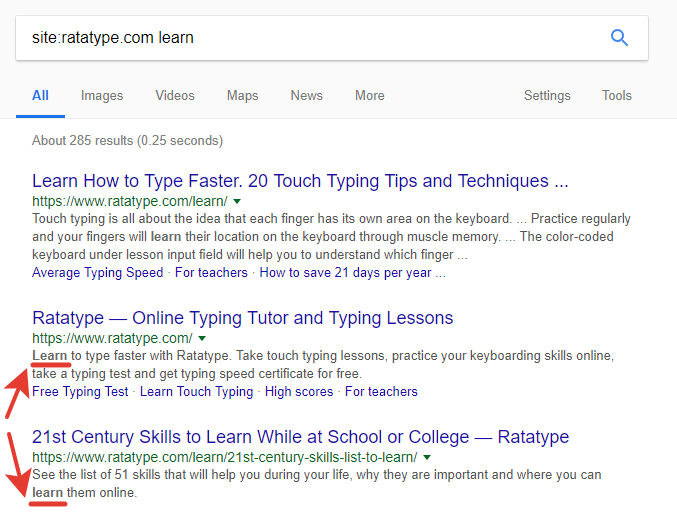 Serp example