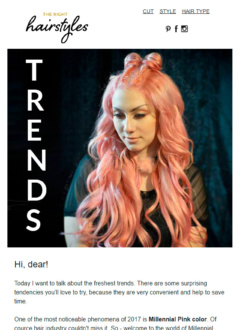 Hairstyles content email