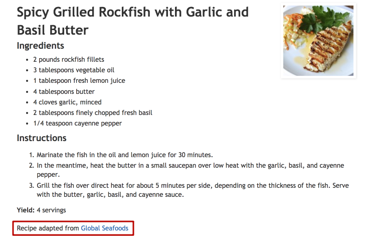 Spicy Grilled Rockfish recipe