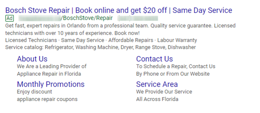 ppc for appliance repair business