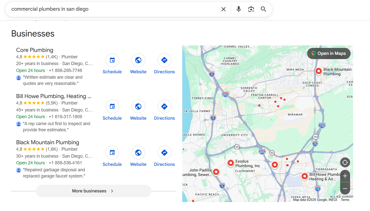 Different Types of Local Pack Results
