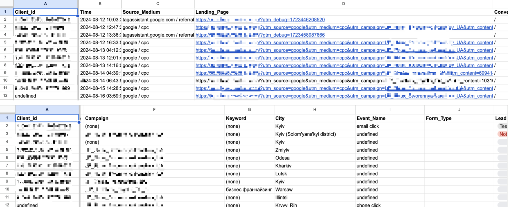 What Data Can Be Captured in a Lead Table?