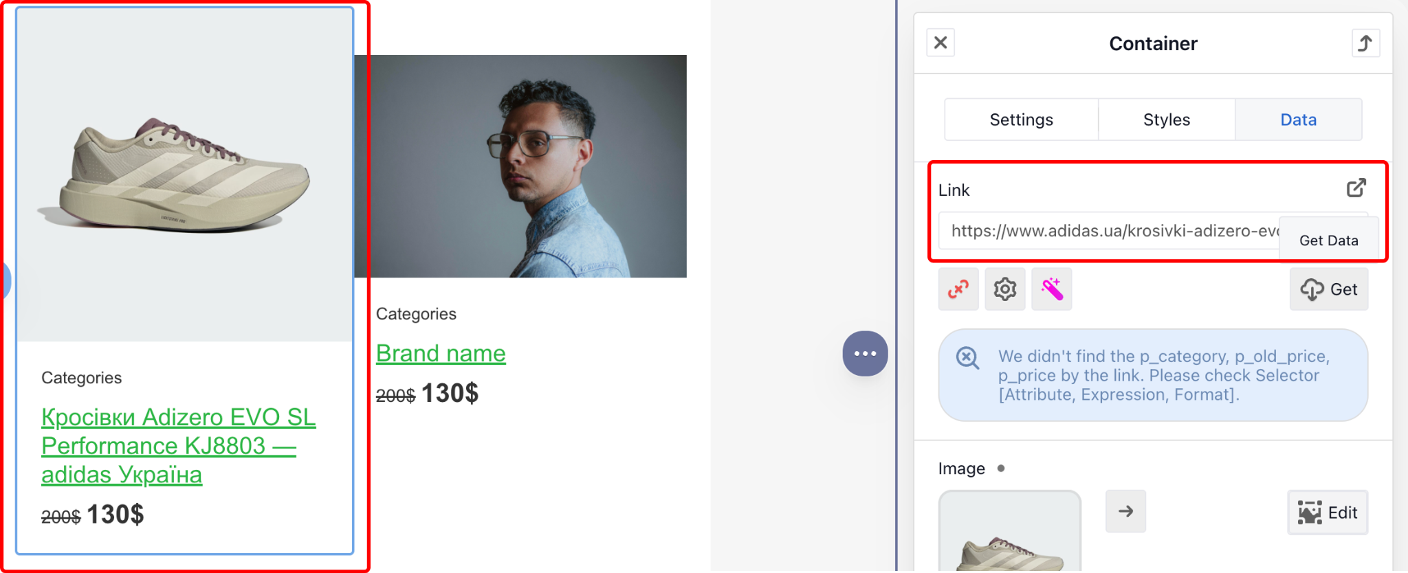 Auto-Filling Product Cards with URLs from Your Site to eSputnik