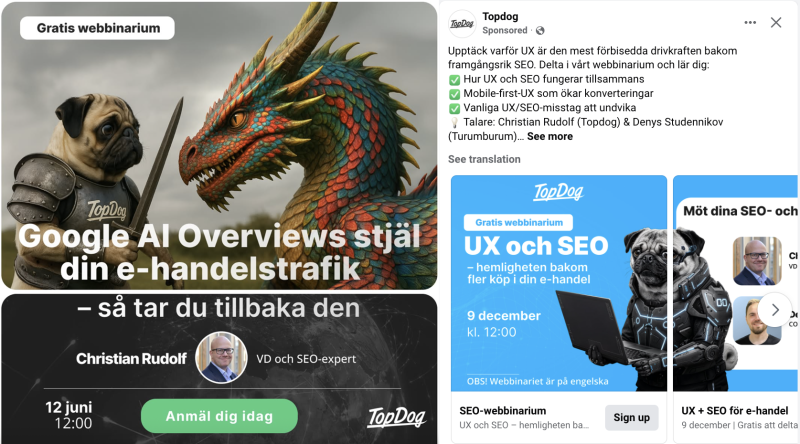 Creative approach with AI-content