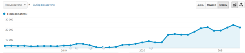 SEO promotion results